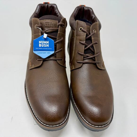 Nunn Bush Chuka Hiker Boots Brand New In Box Mens 8 1/2 Brown Cognac S-1533 - Picture 8 of 16